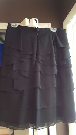 Adrianna pappel black chiffon skirt size 12