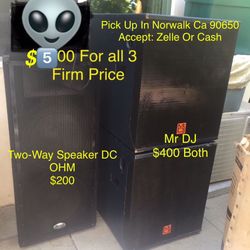 B52 PA-1515X Dual 15" Two-Way Speaker DC OHM / Mr DJ PRO6000SUB 