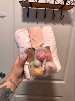 Baby towels and bath toys