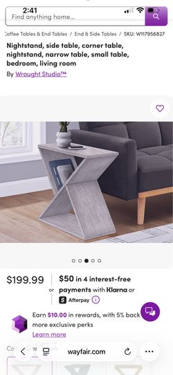 Nightstand, side table, corner table, nightstand, narrow table, small table, bedroom, living room