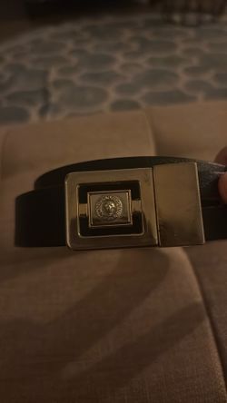 Vintage Versace Belt Buckle and New Leather Belt