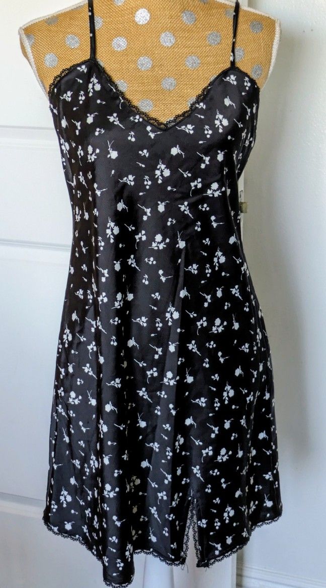 Beautiful black and white slip dress new with tags.