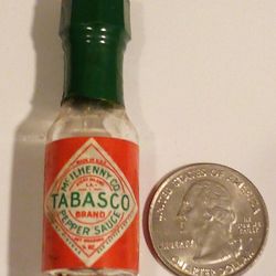 Vintage Mini Tobasco Sauce Bottle 