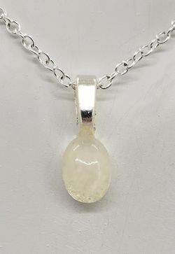 Natural Moonstone Silver Necklace