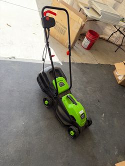 Electric lawn mower used like new