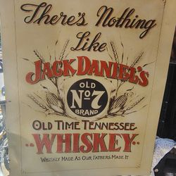 Old No7 Brand Old Time Whiskey Aluminum Sign
