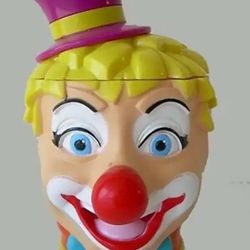 Ringling Brothers Barnum Bailey Circus Clown Mug w Hat Flip Open Lid 2001..... CHECK OUT MY PAGE FOR MORE ITEMS
