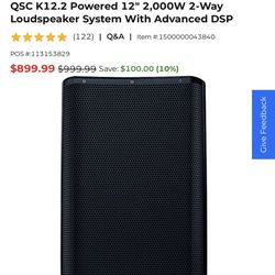 QSC 12.2 POWERED SPEAKER 2000 WATTS