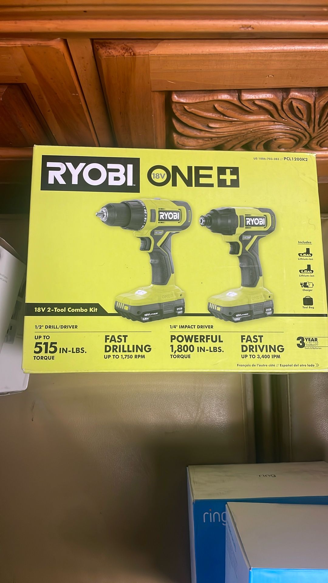 Ryobi One + Combo Impact Driver And Drill Driver