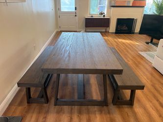 Plank and Beam Classic Dining Set with Benches - 72"