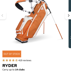 Sunday Golf Ryder stand bag BRAND NEW