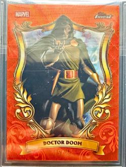 2026 Topps Finest Fantastic Four Doctor Doom Alex Ross Orange /25 SSP