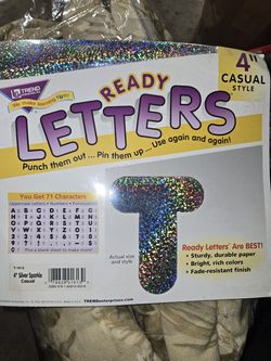 Brand new sparkly letters punchouts never used sealed in package see all pics