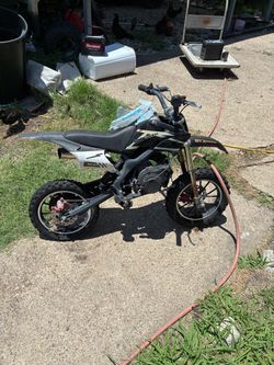 Lil and big  motor cycle