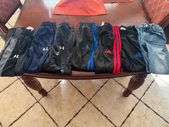 Kids joggers and pair of jeans