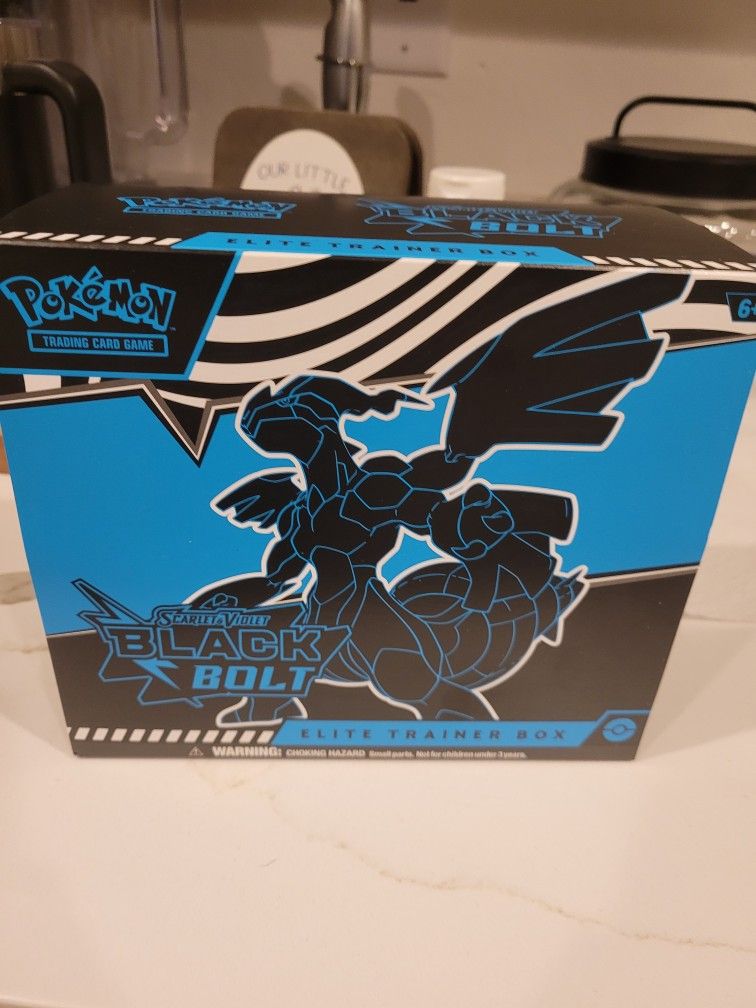 Opened Pokemon Black Bolt ETB Box