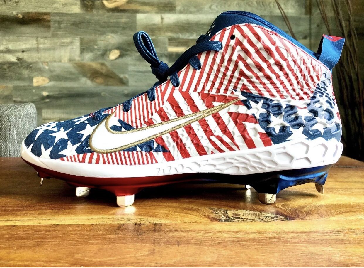 Nike Force Zoom Trout 5 Baseball Cleats American Flag AV4493-603 Men&rsquo;s