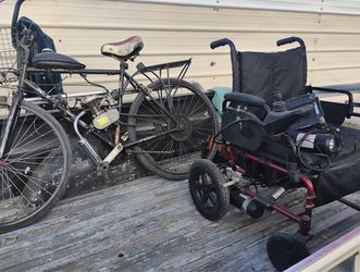Bicycle and wheelchair for sale