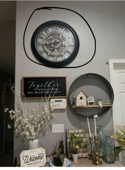 Big Black Wall Clock