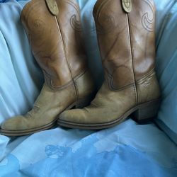 Texas Leather Cowboy Boots 