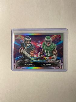 2025 Topps Cosmic Chrome A.J. Brown Jalen Hurts Star Clusters #SC-15 Eagles