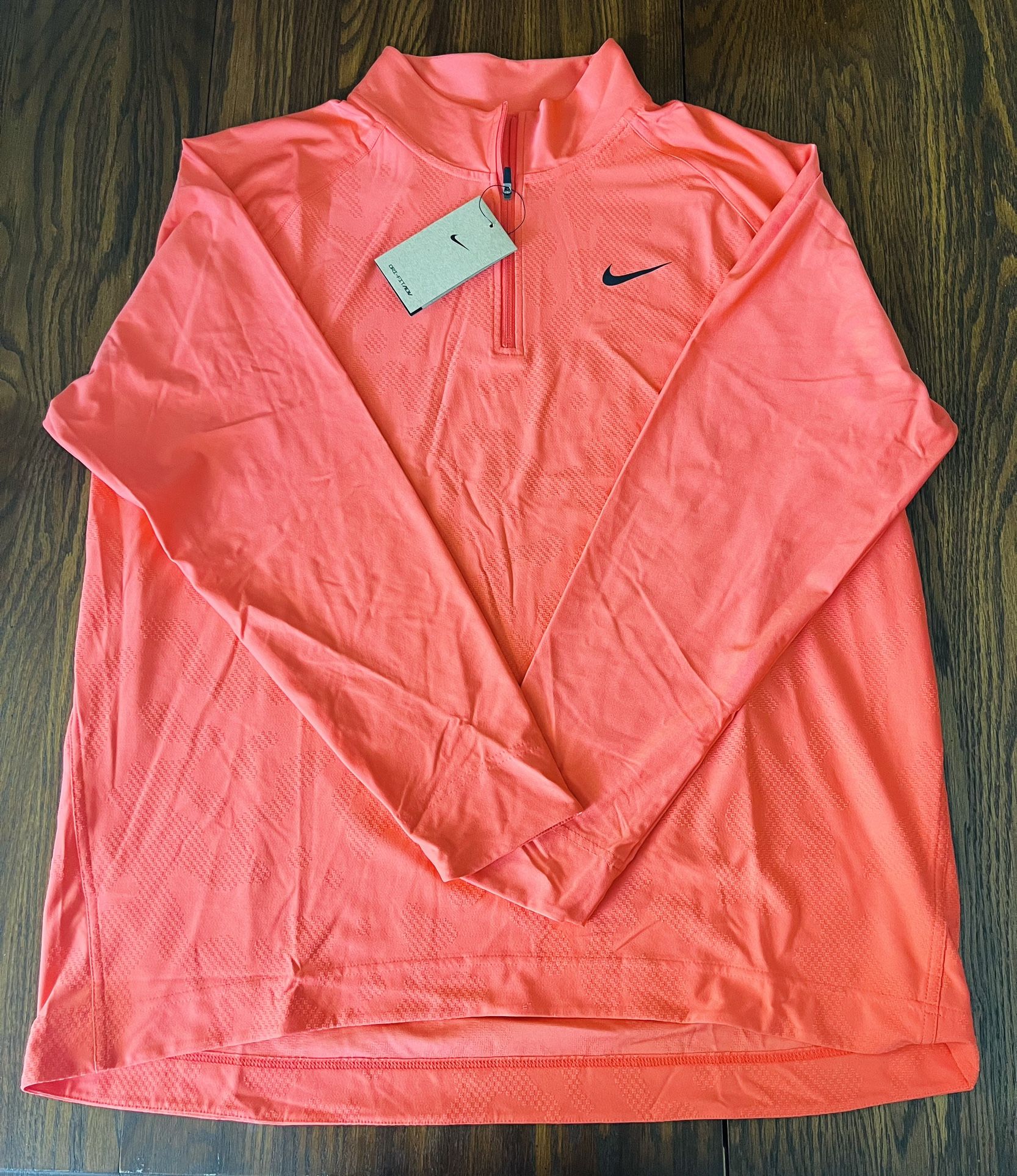 Nike Dri-FIT ADV Tour Golf 1/2 Zip, Ember Red/Black, Men Sz: XL - NWT -MSRP $120