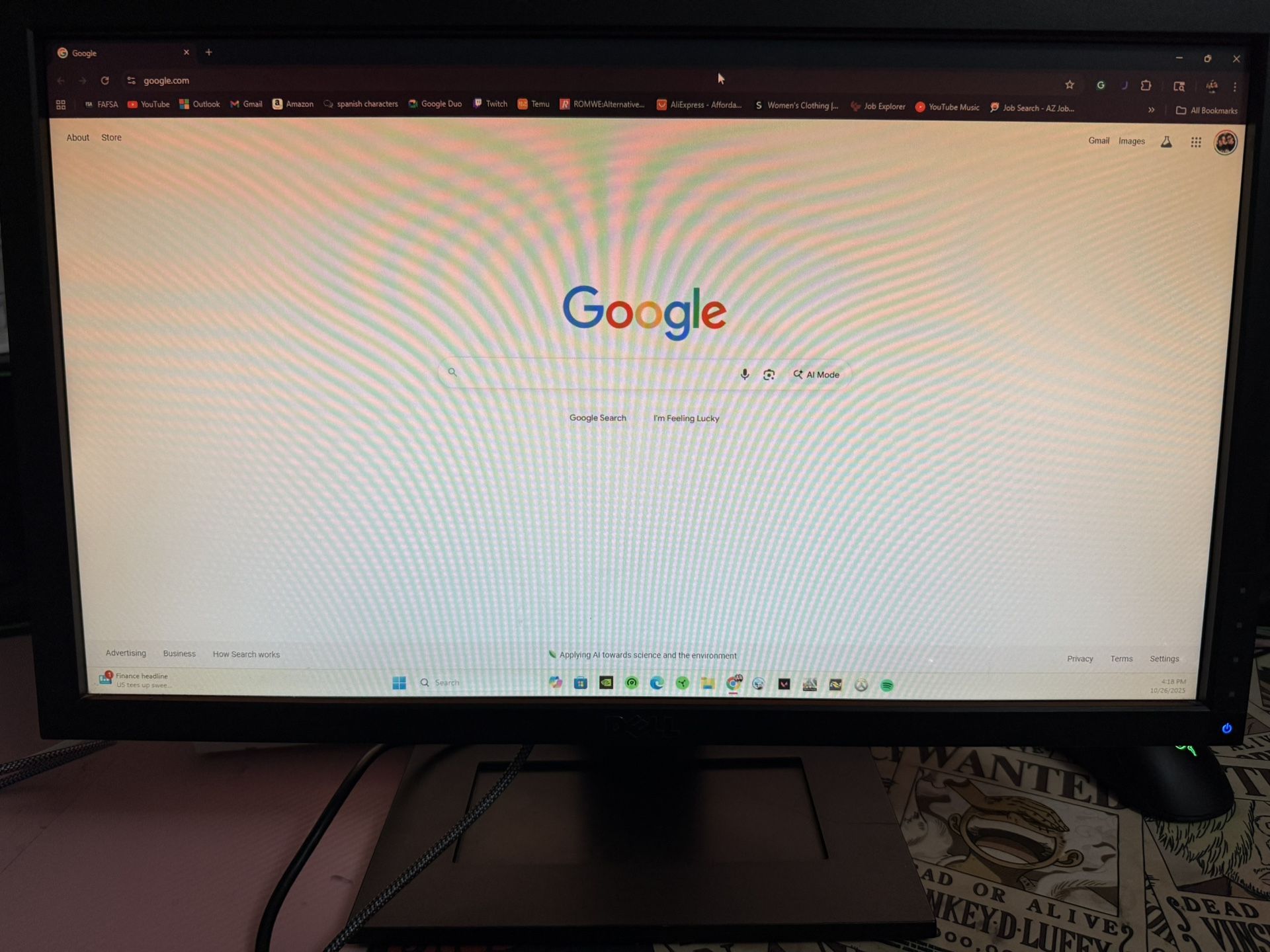 💻 Dell 22” LCD Monitor (Works Great!) – VGA + DVI + HDMI Adapter