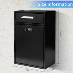 Combination Lock Wall-Mount Mailbox, X(230)