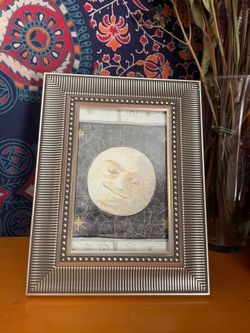 Vintage Framed Moon Art
