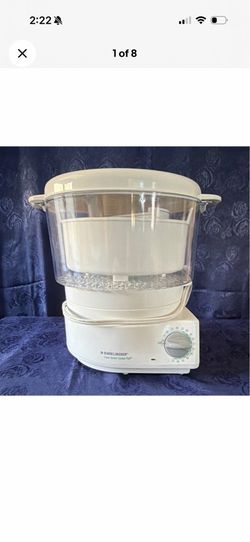 BLACK+DECKER Flavor Scenter Steamer Plus HS900 800W 2-Tier Timer White
