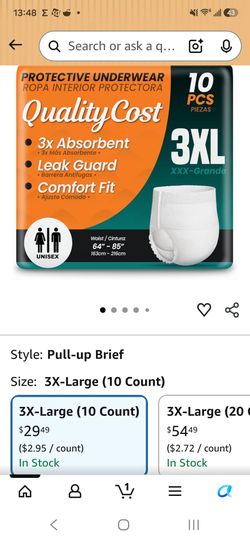 Adult Diaper Briefs  **1/2 OFF**