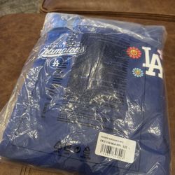 Fanatics x Takashi Murakami x Los Angeles Dodgers World Series 2025 Champs Hoodie - Blue L