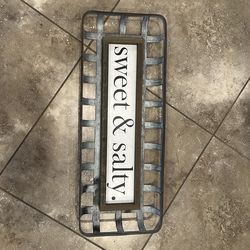 Sweet & Salty wall hanging.