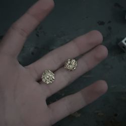 gold nugget earrings 