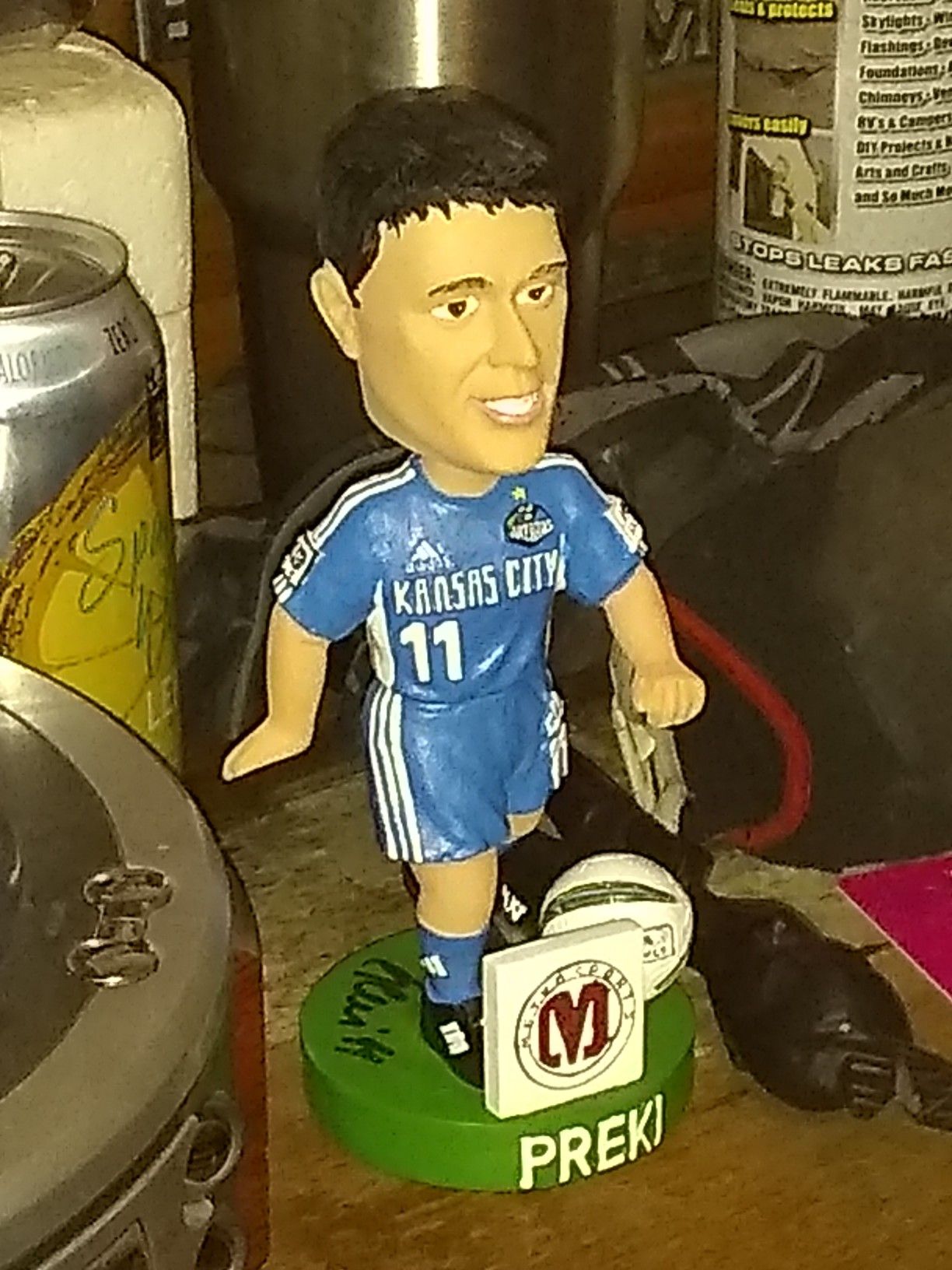 Preki #11 autographed bobble head