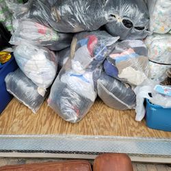Used Mixed Clothes Bag Woman,man, Children And Shoes 