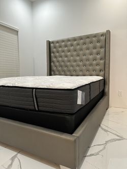 Queen Mattress and Bed.