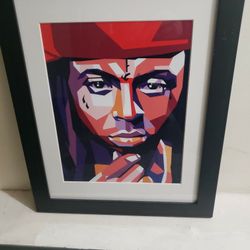 Lil Wayne Poster Art and Frame