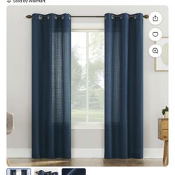 4 Mainstays 84 Inch Panels Blue