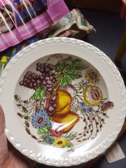 Vintage Vernon kilns fruitdale fruit plate