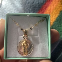 Cadena De Oro 10 K De San Judas 