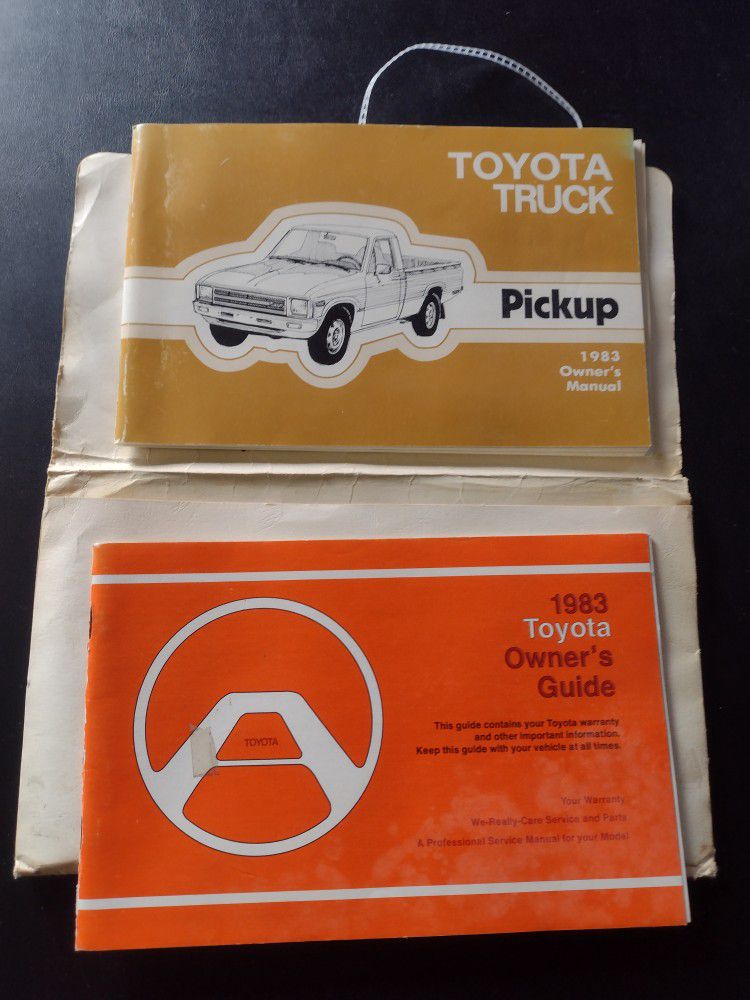 82 Toyota Original Owner's Manual And Service Guide For A Two Wheel Drive