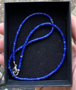 17” Navajo Lapis Lazuli Necklace