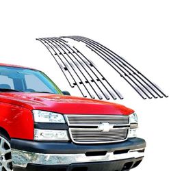 For 2006-2007 Chevy Silverado 1500/05-06 3500 Upper Stainless Billet Grille