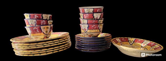 Vallarta Hand Painted Earthenware. 