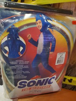 Sonic The Hedgehog Custome For Halloween. Kid Size