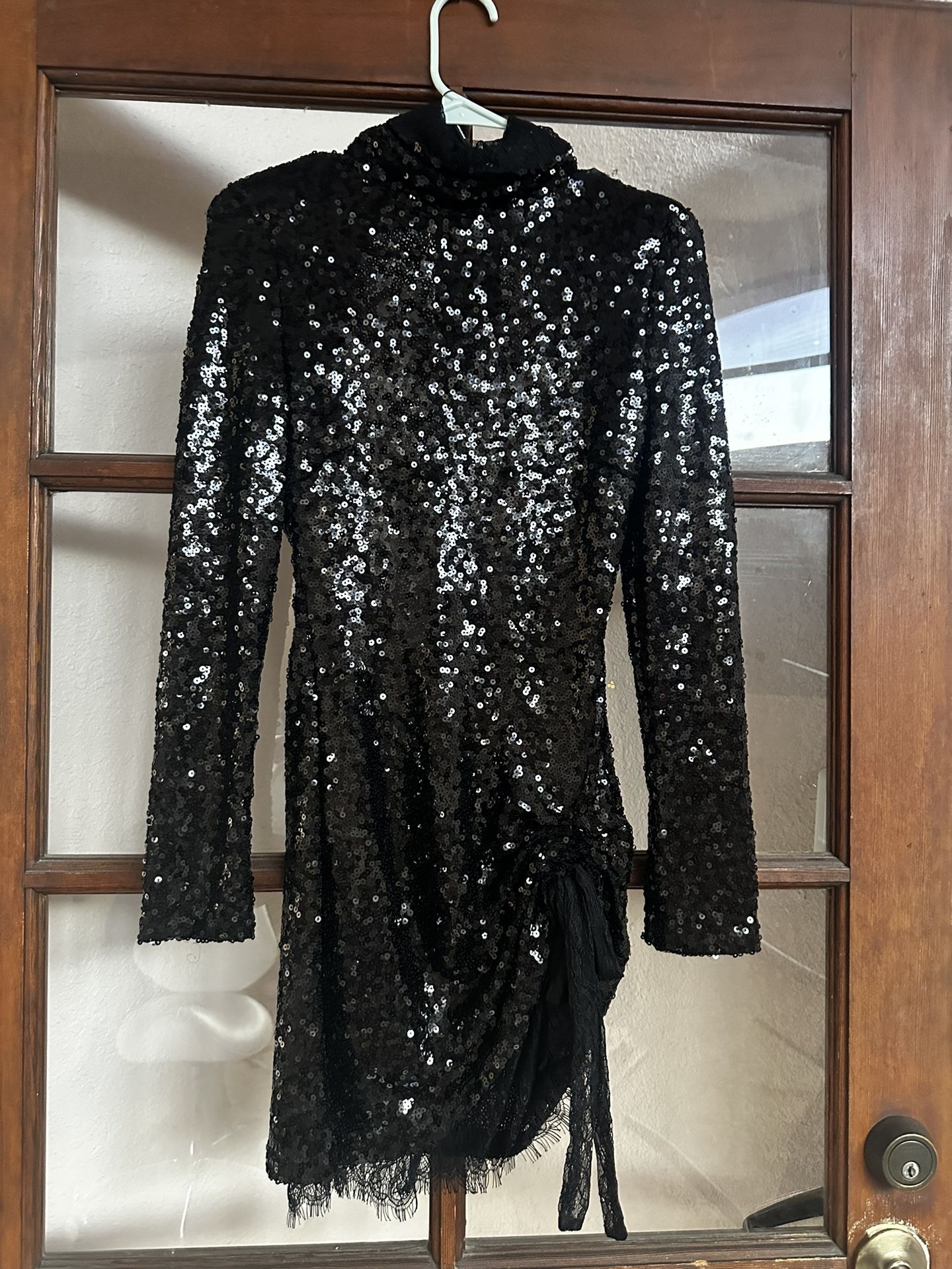 Black Sequin Dress 