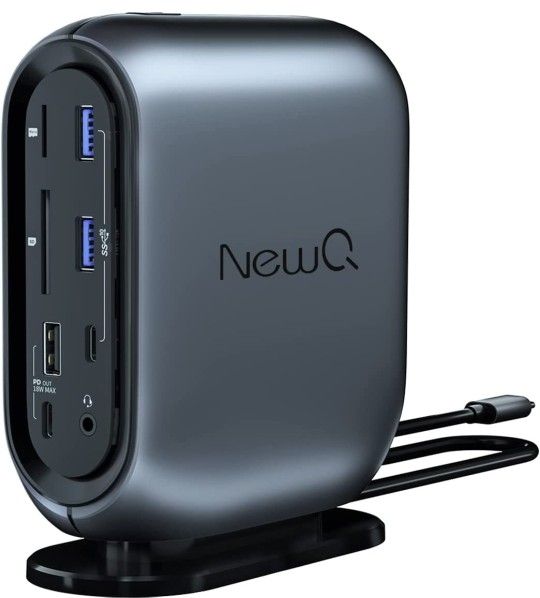 NewQ USB C Docking Station: 16 Ports USB C Laptop Dock with 150W