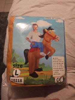 Inflatable Ride-On Horse Costume Size L