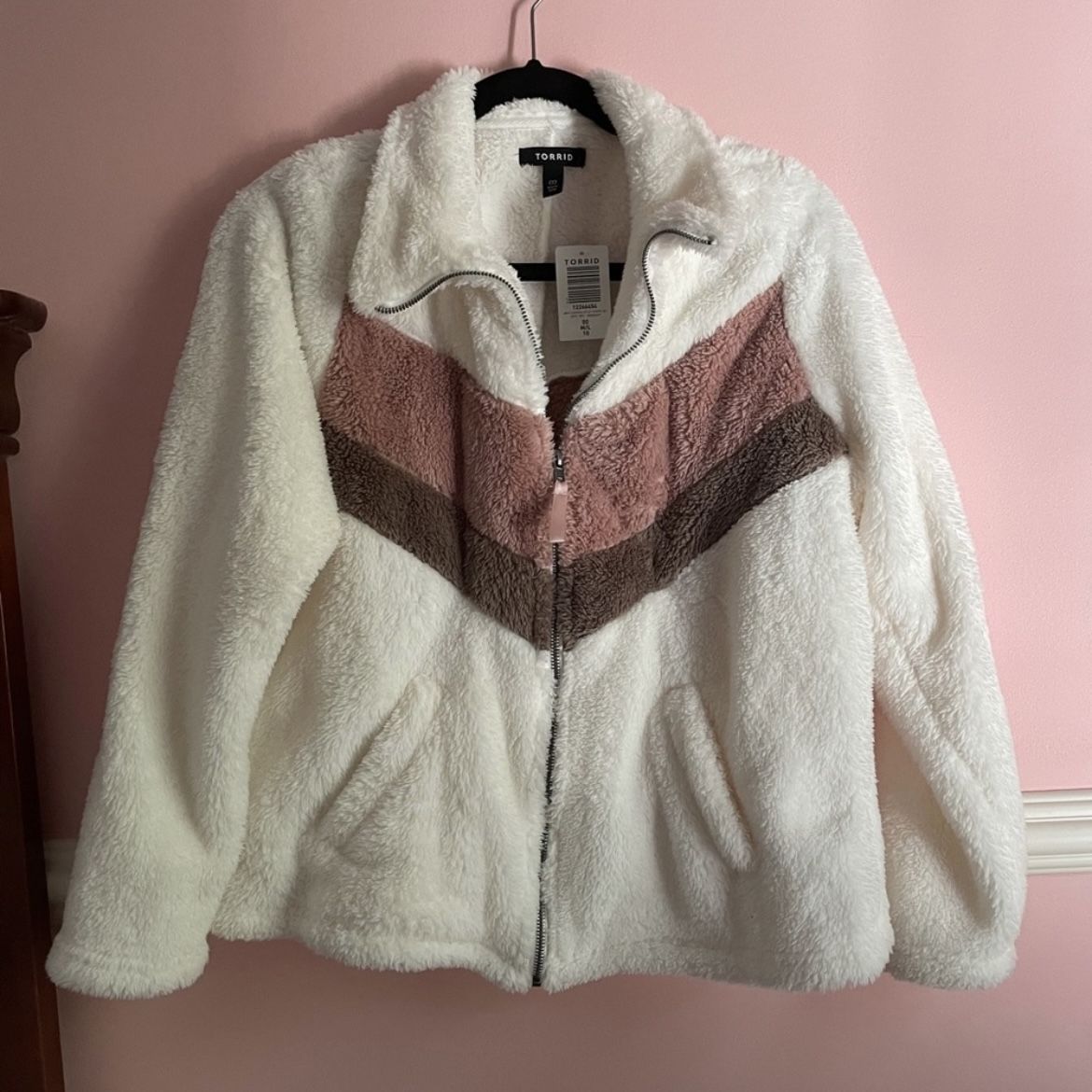 Torrid Sherpa Zip Up Jacket - Size 00